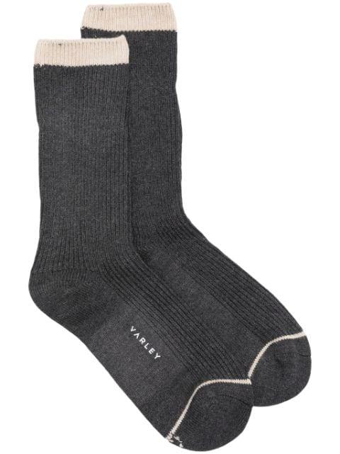 ribbed knit socks by VARLEY