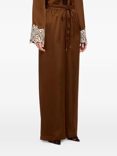 Haneen lace-trim trousers by VASILIKI