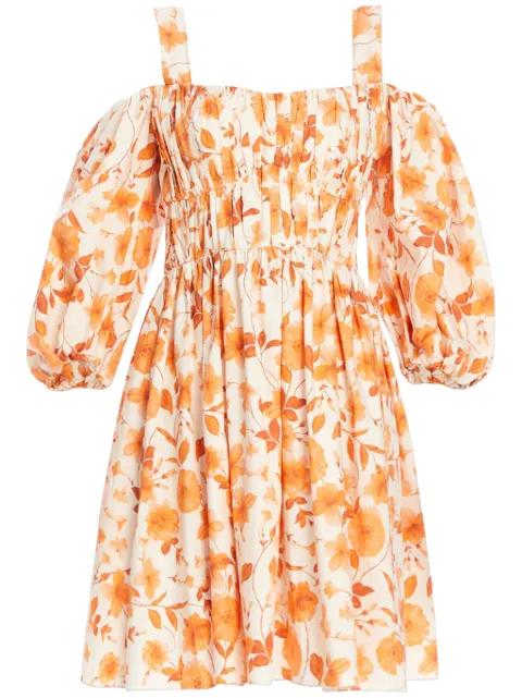 floral-print pleated dress by VASILIKI