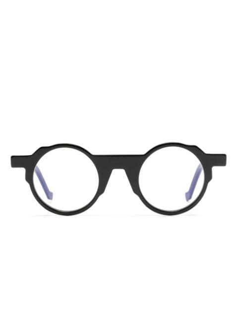 sculpted round-frame glasses by VAVA EYEWEAR