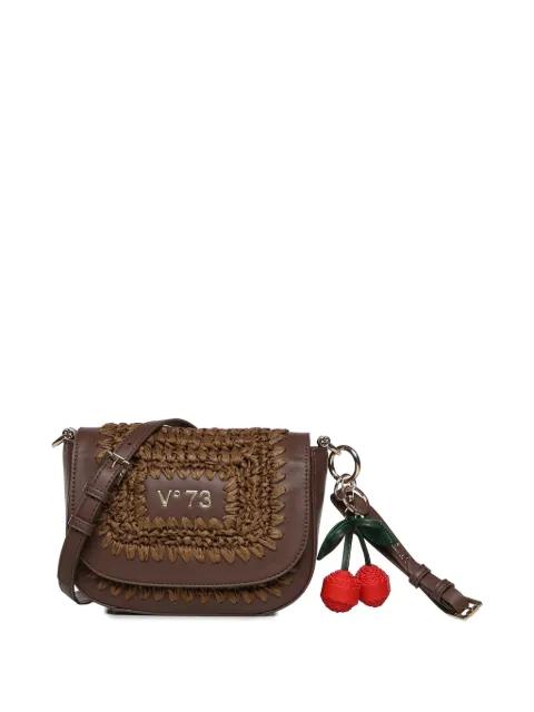 cherry woven shoulder bag by VDEG73