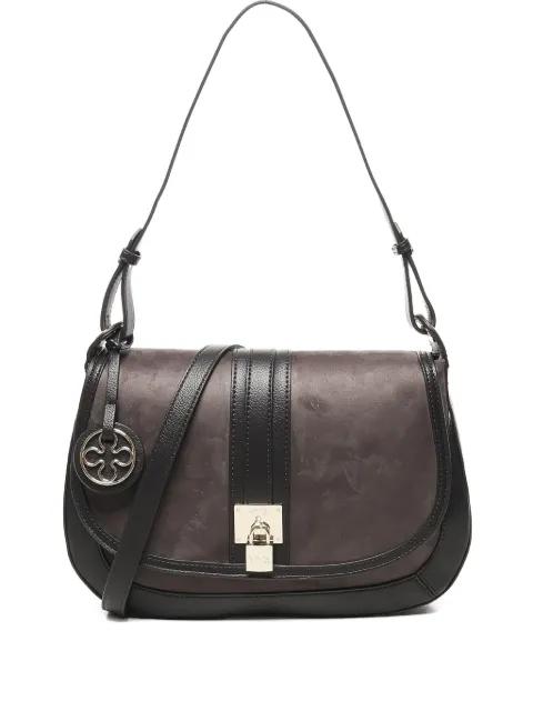 curved-flap logo shoulder bag by VDEG73