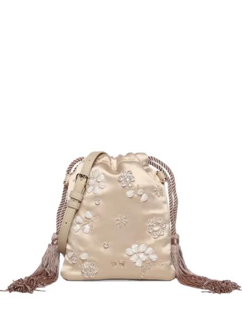 floral tassel shoulder bag by VDEG73