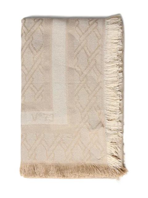 jacquard fringed scarf by VDEG73