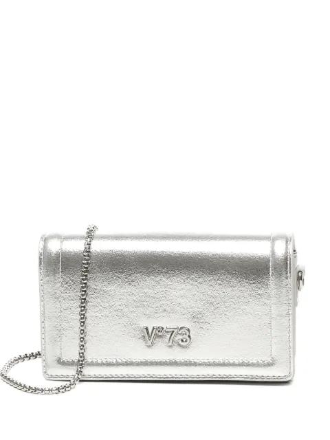 metallic-effect flap shoulder bag by VDEG73