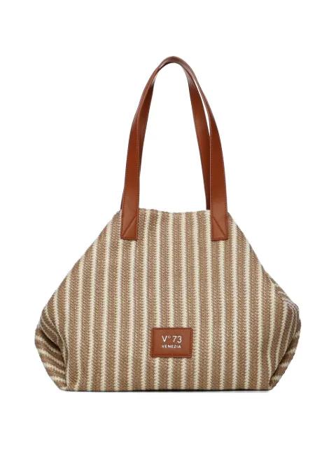 striped shoulder bag by VDEG73