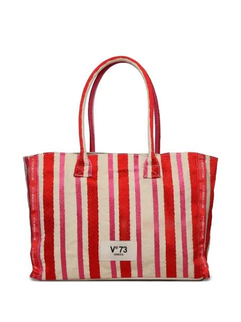 striped tote bag by VDEG73