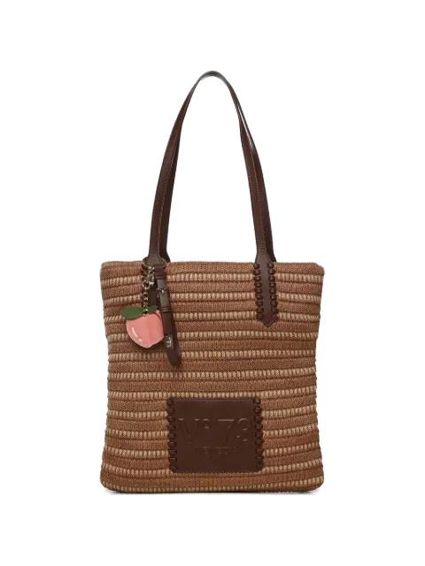 woven top handle shoulder bag by VDEG73