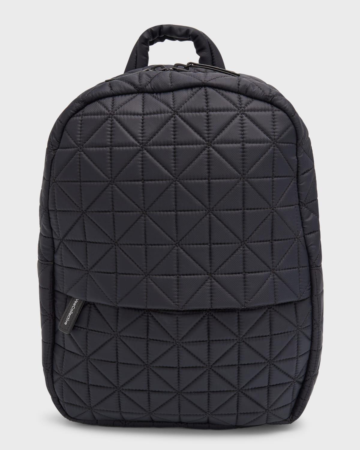 Water-Resistant Quilted Nylon Backpack by VEE COLLECTIVE