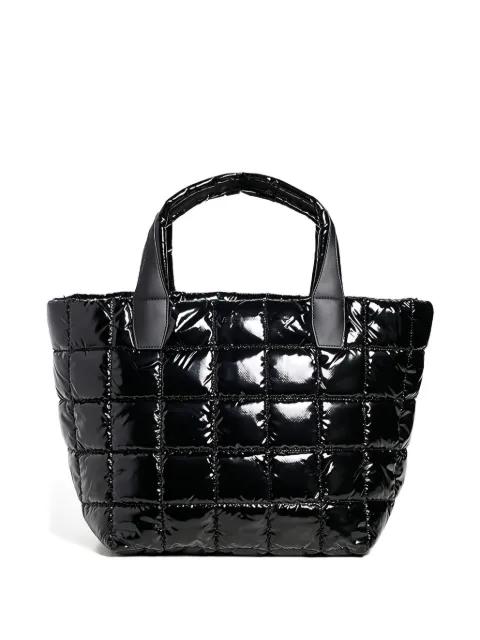 artificial-leather quilted tote bag by VEE COLLECTIVE