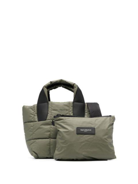 logo-print quilted tote bag by VEE COLLECTIVE
