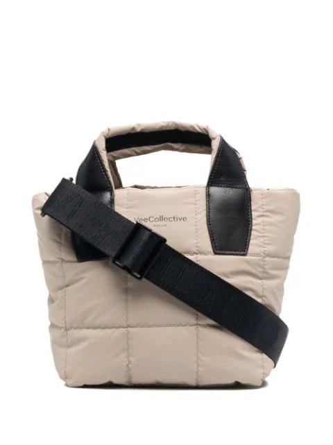 quilted logo-detail tote bag by VEE COLLECTIVE