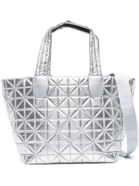 small Vee quilted tote bag by VEE COLLECTIVE