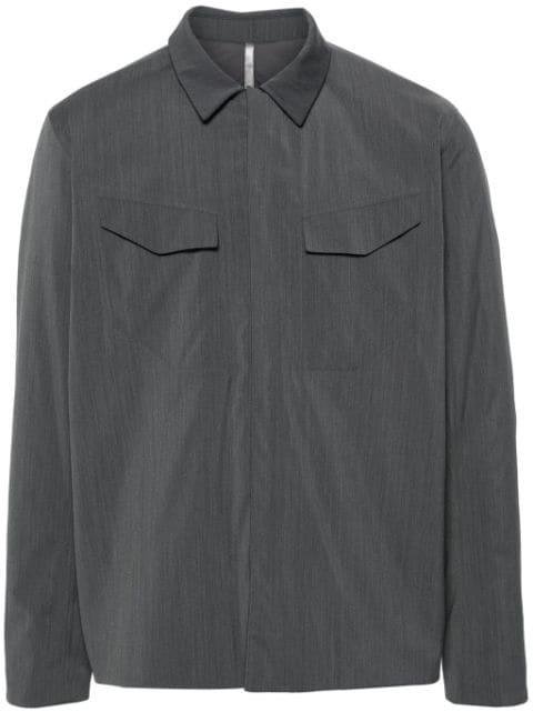 zip-up shirt jacket by VEILANCE