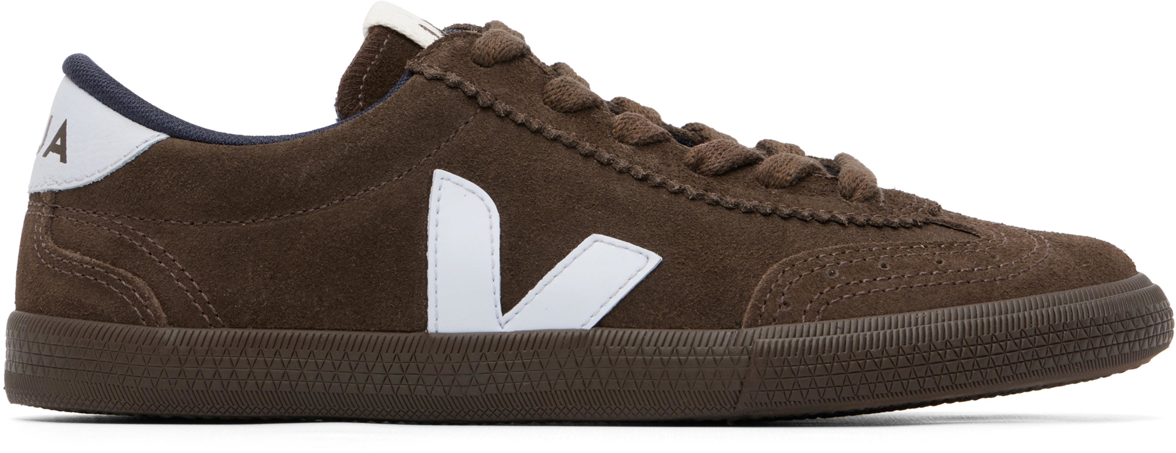 Brown Volley Suede Sneakers by VEJA