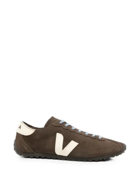 Cateyes logo-patch suede sneakers by VEJA