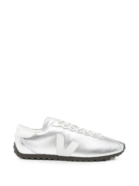 Cateyes metallic-leather sneakers by VEJA