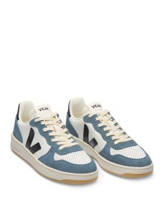 Men's V-10 Low Top Leather Sneakers by VEJA