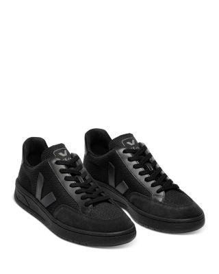 Men's V-12 Lace Up Mesh and Leather Sneakers by VEJA
