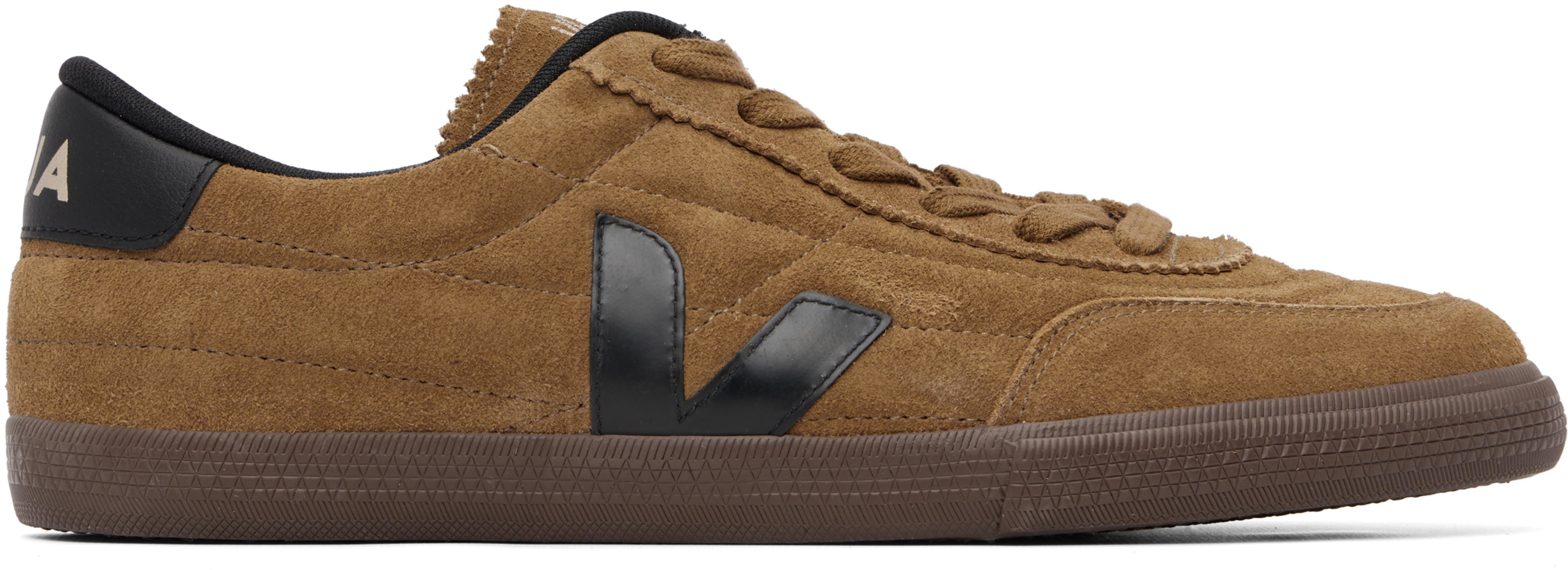 Tan Panenka Suede Sneakers by VEJA