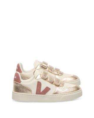 Unisex V-10 Leather Low Top Sneakers – Toddler by VEJA