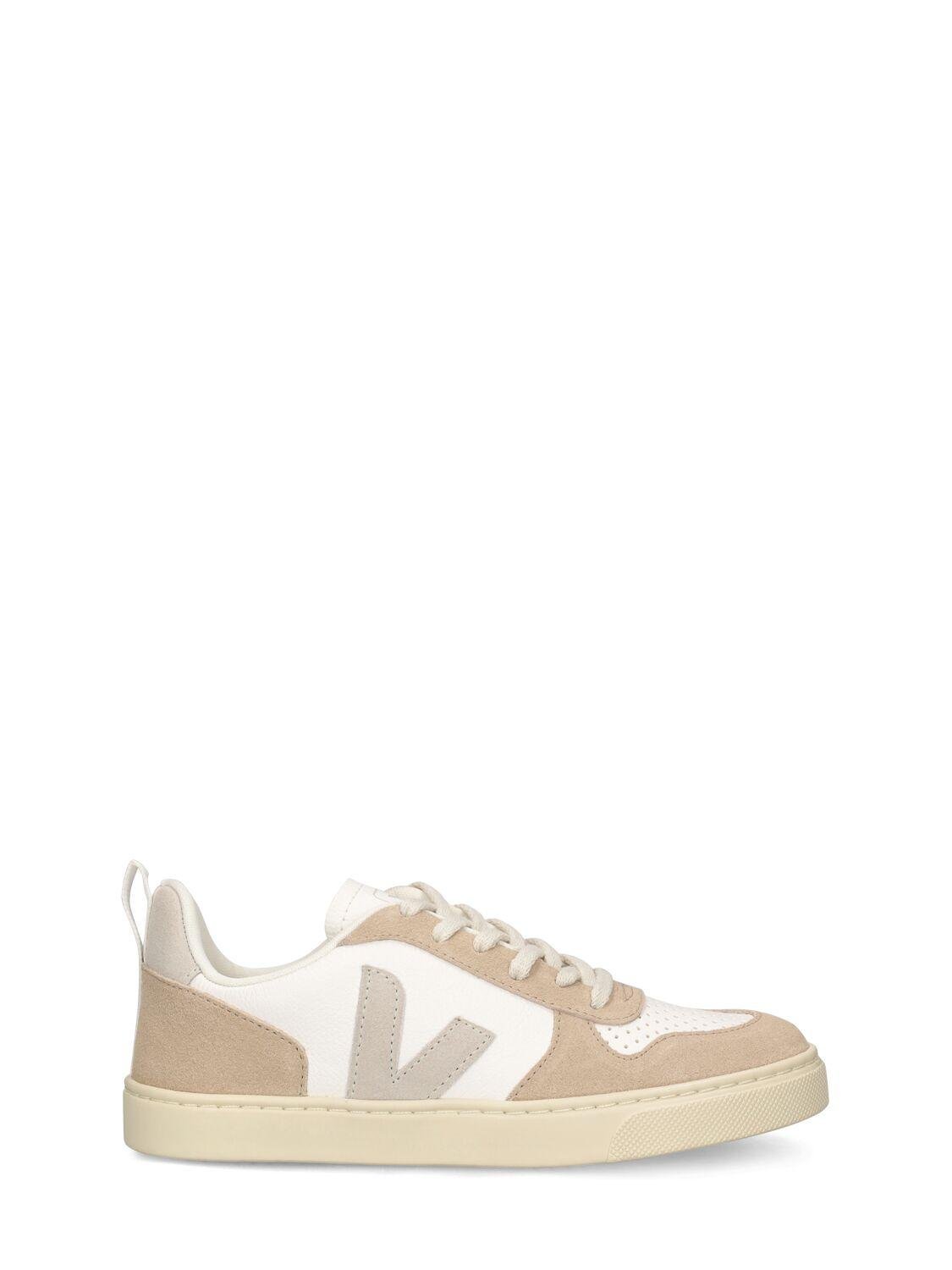 V-10 Chrome-free Leather Sneakers by VEJA