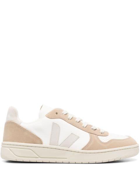 V-10 panelled lace-up sneakers by VEJA