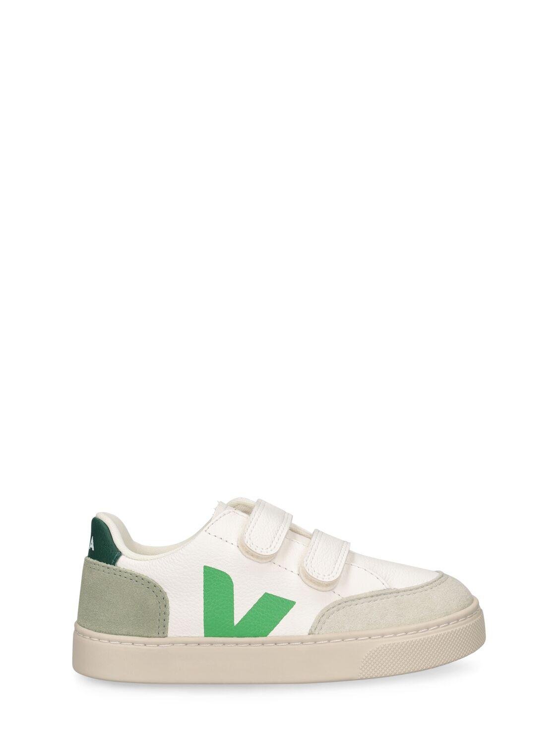 V-12 Chrome-free Leather Strap Sneakers by VEJA