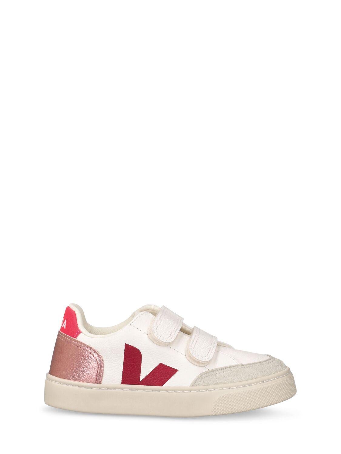 V-12 Chrome-free Leather Strap Sneakers by VEJA