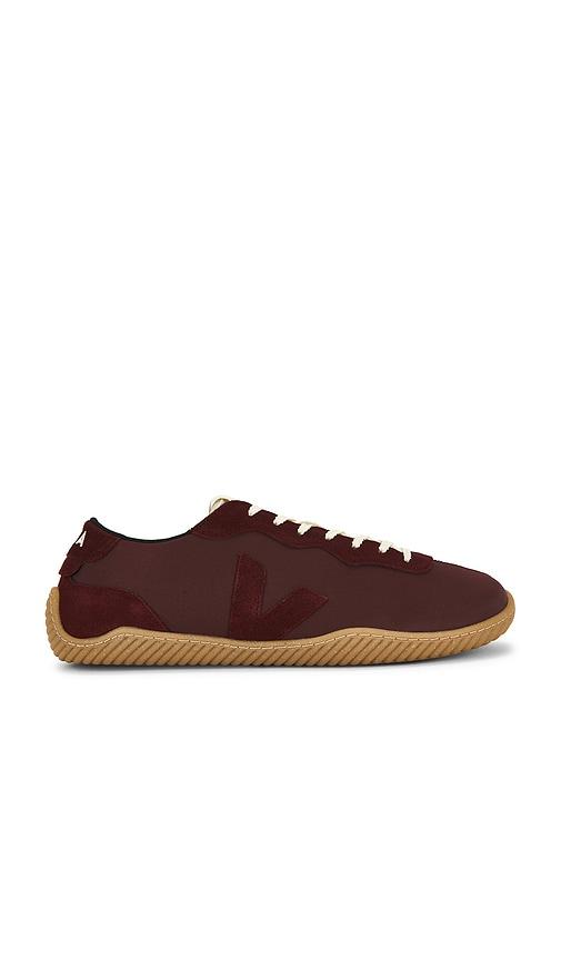 Veja Jitsu x Baserange Sneaker in Burgandy by VEJA