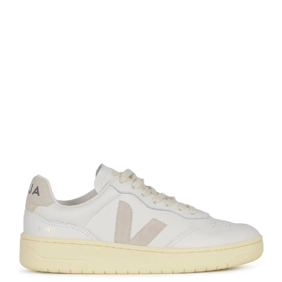 Veja V-90 Leather Low-Top Sneakers by VEJA