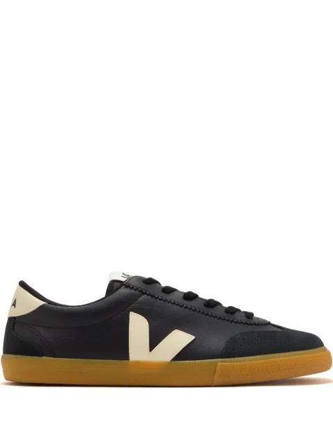 Volley leather black pierre sneakers by VEJA