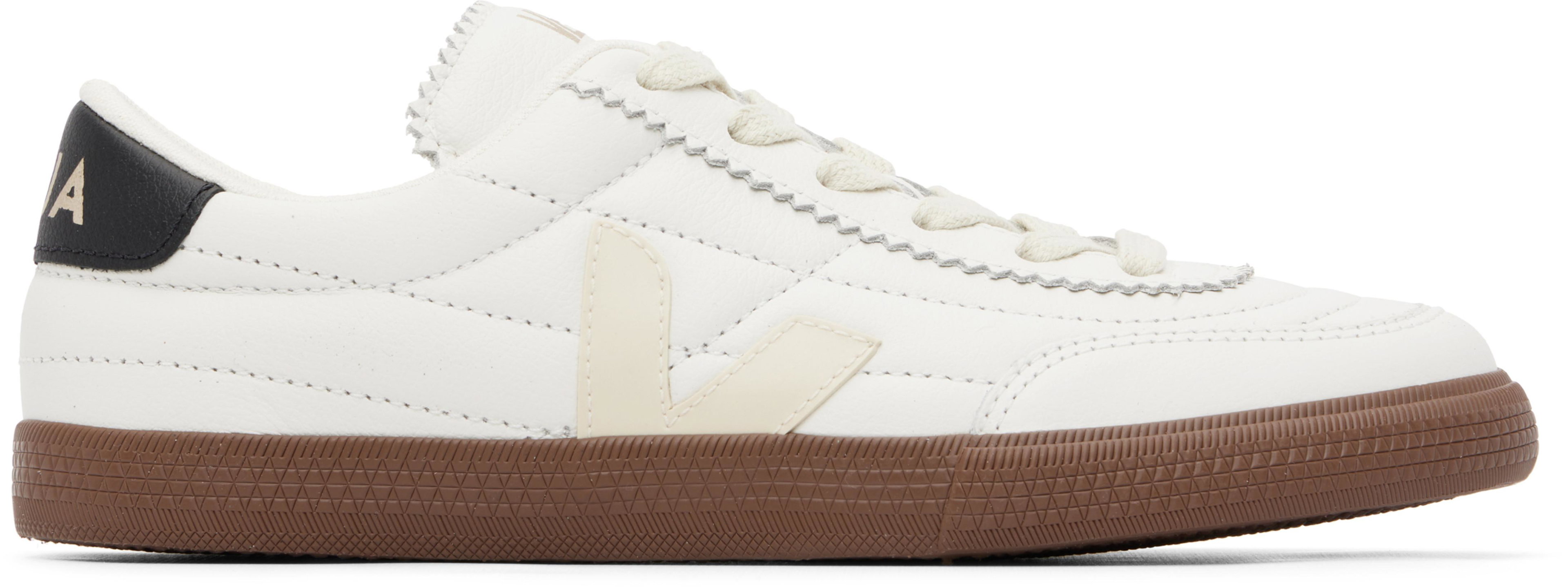 White Panenka Leather Sneakers by VEJA