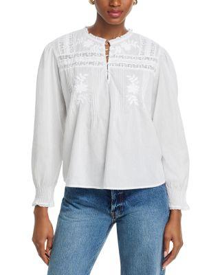 Byrdie Long Sleeve Boho Top by VELVET BY GRAHAM&SPENCER