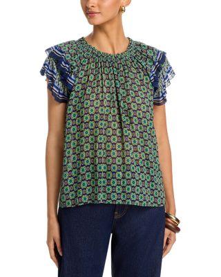 Dahlia Ruffle Sleeve Top by VELVET BY GRAHAM&SPENCER