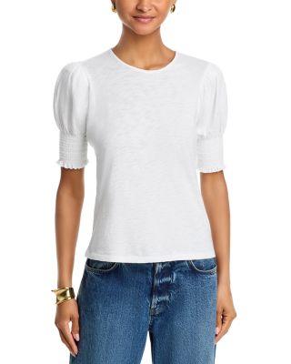 Elbow Sleeve Crewneck Top by VELVET BY GRAHAM&SPENCER