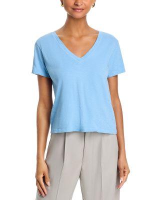 Elisha V Neck Short Sleeve Top by VELVET BY GRAHAM&SPENCER
