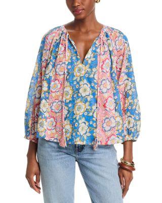 Reese Blouson Sleeve Boho Top by VELVET BY GRAHAM&SPENCER