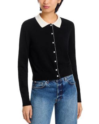 Riven Collared Cardigan by VELVET BY GRAHAM&SPENCER