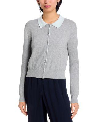 Riven Collared Cardigan by VELVET BY GRAHAM&SPENCER