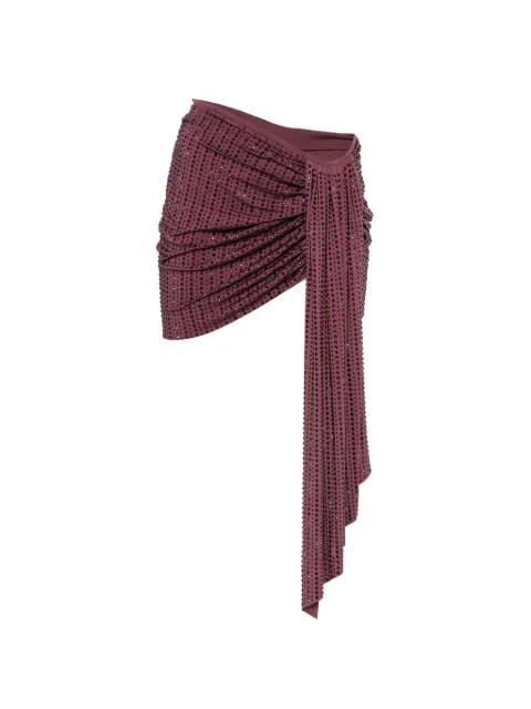 crystal-embellished draped skirt by VENUJA