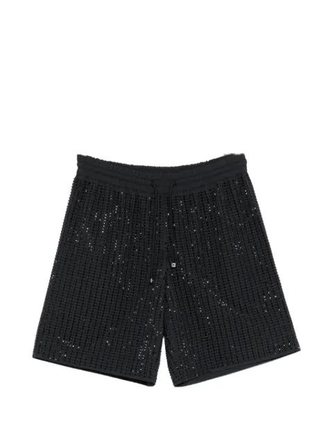 drawstring crystal-embellished shorts by VENUJA