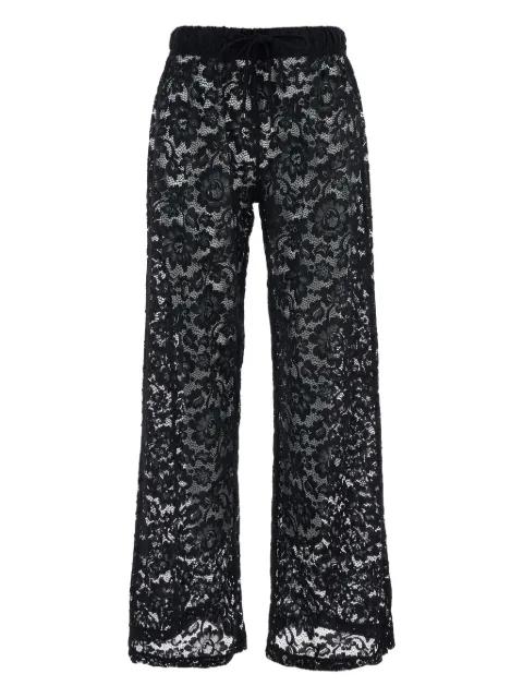 lace-panelled halter top by VENUJA