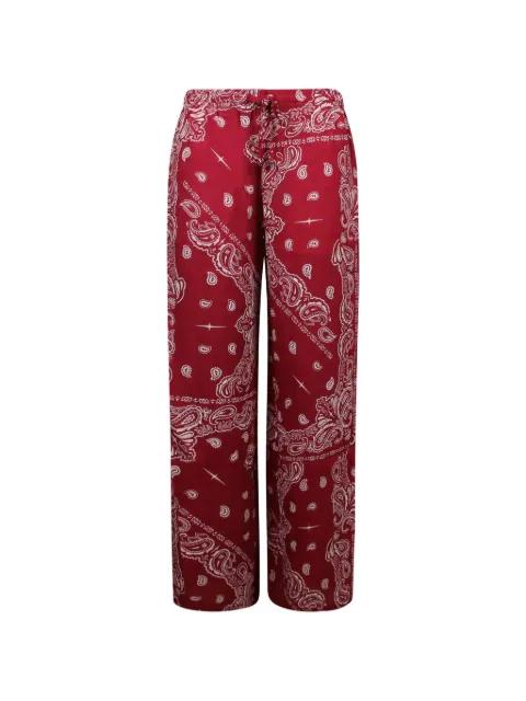paisley-print drawstring trousers by VENUJA