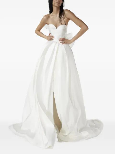 Faustina bow-detail gown by VERA WANG
