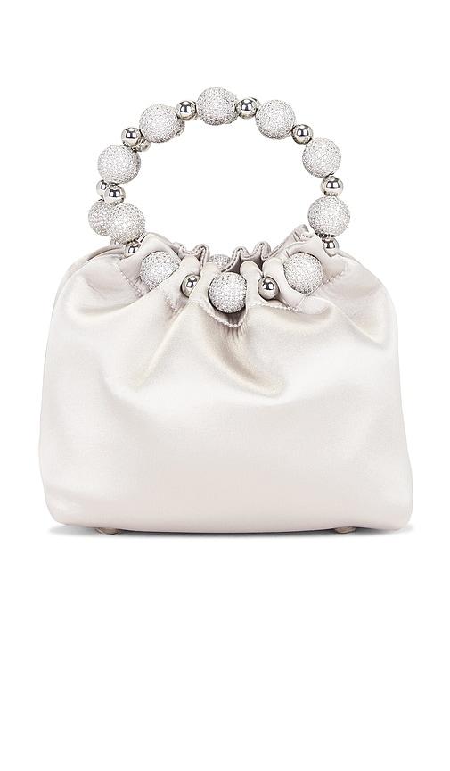 VERAFIED Diamond Bag in Metallic Silver by VERAFIED