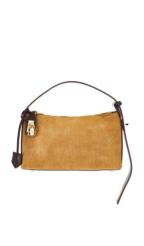 VERAFIED Suede Hobo Bag in Tan by VERAFIED