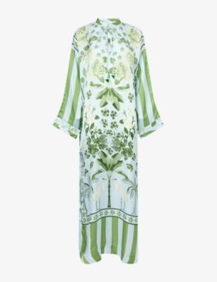 Silk Kaftan Maxi Dress by VERANDAH