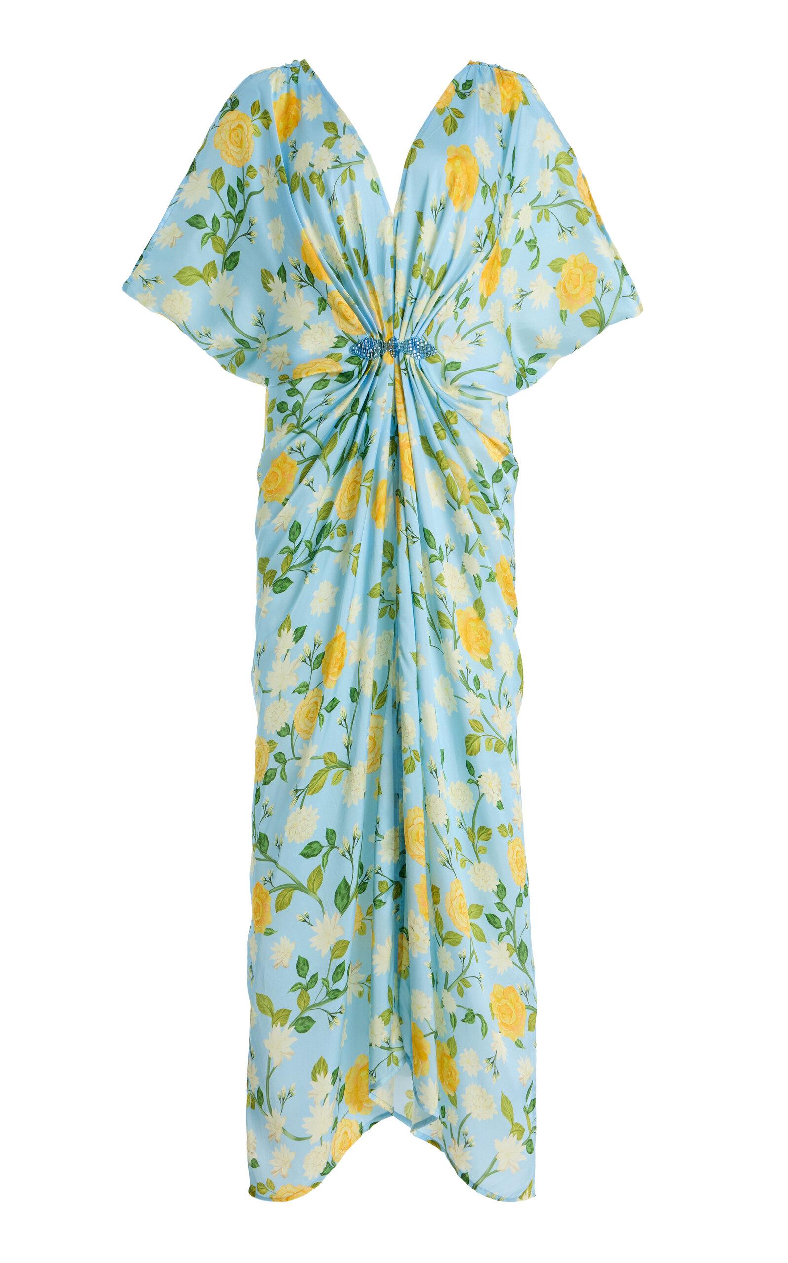 VERANDAH Hand-Draped Viscose-Cupro Gown - Moda Operandi by VERANDAH