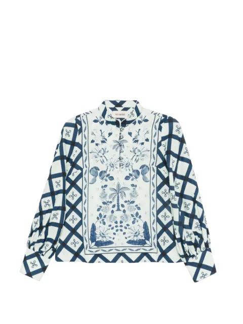 floral-print top by VERANDAH